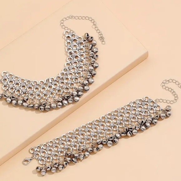 Silver anklets - Picture 3 of 4